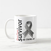 Hirntumor-Überlebender 19 Kaffeetasse (Links)