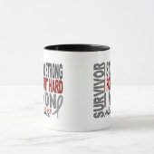 Hirntumor-Überlebender 4 Tasse (Zentrum)