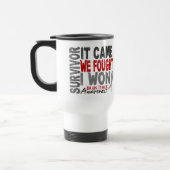 Hirntumor-Überlebender, den es wir kam, kämpfte Reisebecher (Links)