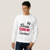 Hirntumor-Überlebender Sweatshirt (Vorne ganz)