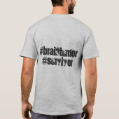 Hirntumor-Überlebender (Unisex) T-Shirt (Rückseite)