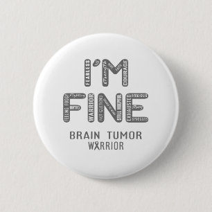 Hirntumorkrieger - ICH BIN FINE Button