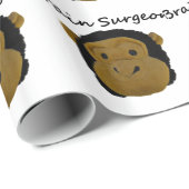 Hirntuschirurg Geschenkpapier (Rolleneckpunkt)