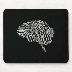 Hirntypografie Rn Neuroscience Nurse Neurologe Mousepad