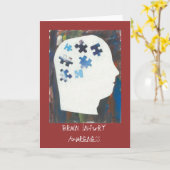 Hirnverletzung-Bewusstseins-Karte Karte (Gelbe Blume)