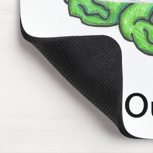 Hirnverletzung-Bewusstseinseinzelteil Mousepad (Ecke)