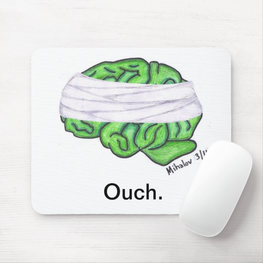 Hirnverletzung-Bewusstseinseinzelteil Mousepad (Mit Mouse)