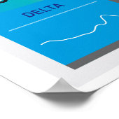 Hirnwellen nach Altersdiagramm Regenbogen Poster (Ecke)