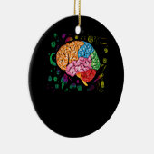 Hirnwissenschaft und Kunst Neurowissenschaft Neuro Keramik Ornament (Rechts)