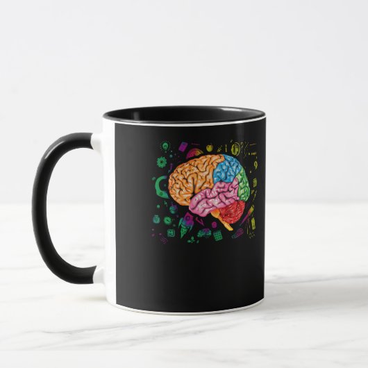 Hirnwissenschaft und Kunst Neurowissenschaft Neuro Tasse (Links)