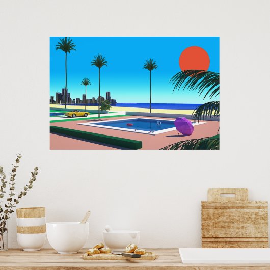 Hiroshi-Nagai-Kunst Poster (Küche)