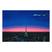 Hiroshi nagai Kunstmalereien Stadt Pop und Flugzeu Fotodruck (Vorne)