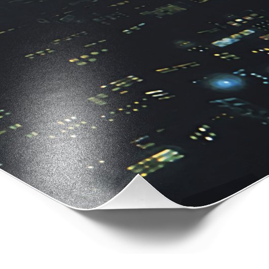 Hiroshi nagai Kunstmalereien Stadt Pop und Flugzeu Fotodruck (Ecke)