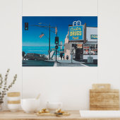 Hiroshi nagai Kunstmalereien Stadt Pop und Flugzeu Poster (Küche)