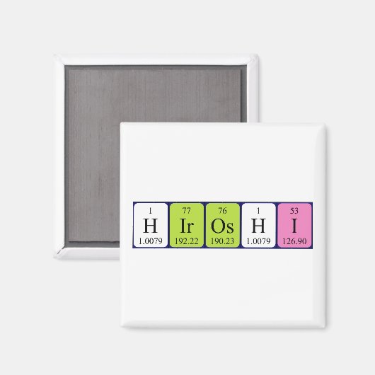 Hiroshi Periodenmagnet Magnet (Vorderseite/Rückseite)