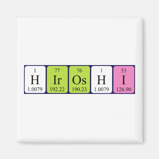 Hiroshi Periodenmagnet Magnet (Vorne)