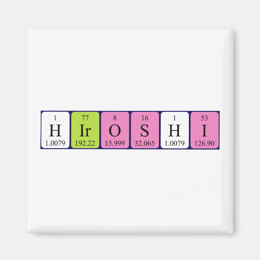 Hiroshi Periodenmagnet Magnet (Vorne)