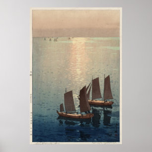 Hiroshi Yoshida Hikaru umi Poster