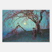 Hiroshi Yoshida Kumoi Cherry Trees Wrapping Paper Geschenkpapier Set (Vorderseite 3)