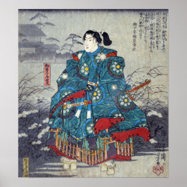 Hiroshige - Block aus Album 88 Printmedien Poster