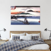 Hiroshige - Fischerboote am See Leinwanddruck (Insitu (Schlafzimmer))