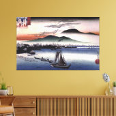 Hiroshige - Fischerboote am See Leinwanddruck (Insitu (Wohnzimmer))