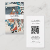 Hiroshige - Geschichte von Genji Elegant Prince -  Visitenkarte (Vorne/Hinten)