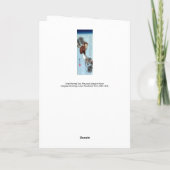 Hiroshige - Horned Owl, Pine und Crescent Moon Karte (Rückseite)