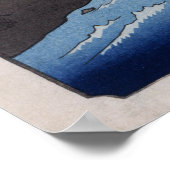 Hiroshige Inume Pass in der Provinz Kai Poster (Ecke)