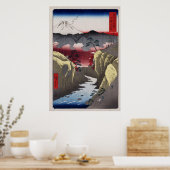 Hiroshige Inume Pass in der Provinz Kai Poster (Küche)