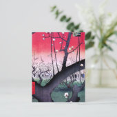 Hiroshige Kameido Postkarte (Stehend Vorderseite)