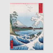 Hiroshige - Meer vor Satta, Suruga-Magnetkarte Magnetkarte (Vorderseite)