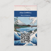 Hiroshige - Meer vor Satta, Suruga - QR-Code Visitenkarte (Vorderseite)