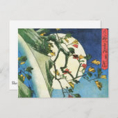 Hiroshige Moon Über dem Wasserfall Japanische Kuns Postkarte (Vorne/Hinten)