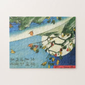 Hiroshige Moon Über dem Wasserfall Japanische Kuns Puzzle (Horizontal)