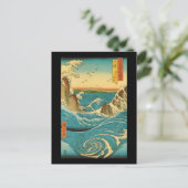 Hiroshige Navaro Rapids Postkarte (Stehend Vorderseite)
