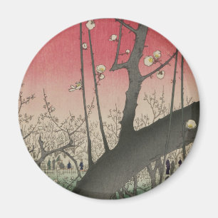Hiroshige Pflaumen Anwesen Kameido: Vintage Japani Magnet