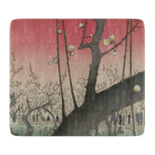 Hiroshige Pflaumen Anwesen Kameido: Vintage Japani Schneidebrett