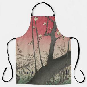 Hiroshige Pflaumen Anwesen Kameido: Vintage Japani Schürze