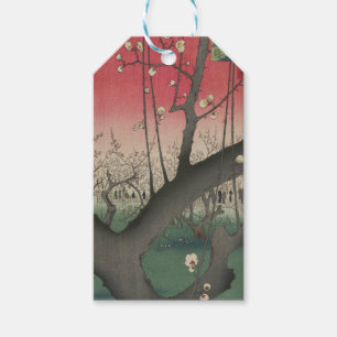 Hiroshige Plum Estate Kameido: Vintage Japanisch Geschenkanhänger