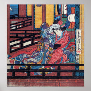 Hiroshige - Rough Seas at Shichiri Beach in Sagami Poster