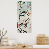 Hiroshige Sparrows and Camellias in the Snow Poster (Küche)