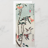 Hiroshige Sparrows und Kamelien im Schnee (Vorne/Hinten)