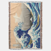 Hiroshige The Great Wave Off Kanagawa Decke (Vorderseite Vertikal)