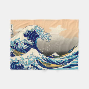 Hiroshige The Great Wave Off Kanagawa Fleecedecke