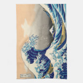 Hiroshige The Great Wave Off Kanagawa Geschirrtuch (Vertikal)