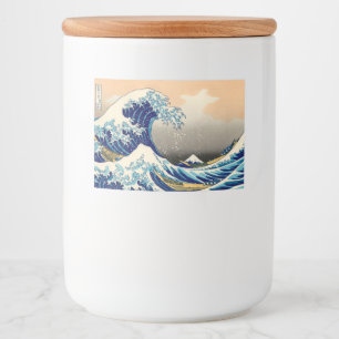 Hiroshige The Great Wave Off Kanagawa Lebensmitteletikett