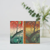 Hiroshige van gogh 1 postkarte (Stehend Vorderseite)