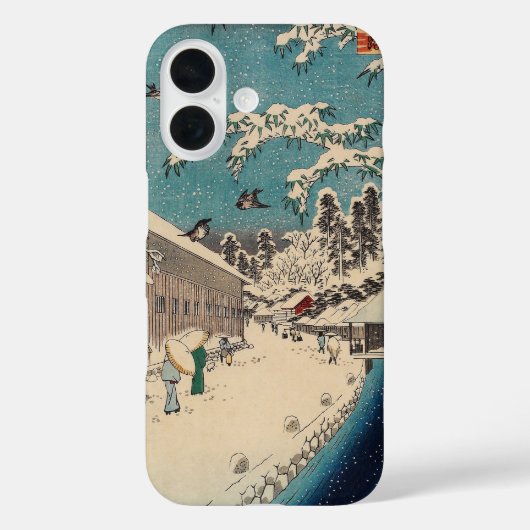 Hiroshige Winterlandschaft Japan Land Case-Mate iPhone Hülle (Rückseite)