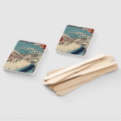 Hiroshige Winterlandschaft Japan Land Fächer (Non-assembled)